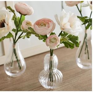 12 Piece Monique Lhuillier/ Pottery Barn Glass Bud Vases